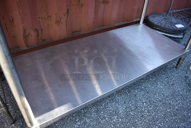 Stainless Steel Commercial Table w/ Commercial Can Opener Mount and Metal Under Shelf. 60x30x37 - Image 4 of 5