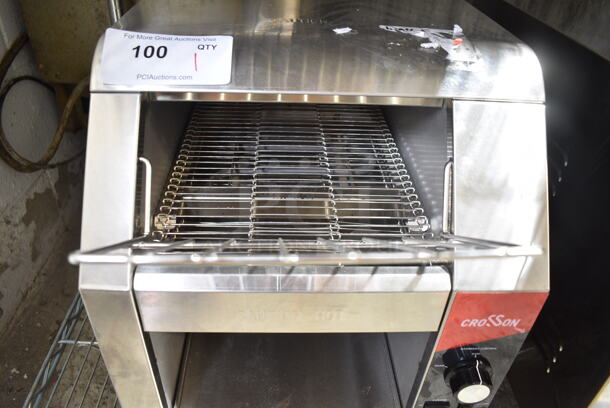 2024 Crosson CCT-500 Stainless Steel Commercial Countertop Electric Powered Conveyor Toaster Oven. 120 Volts, 1 Phase. Tested and Working! - Image 5 of 7
