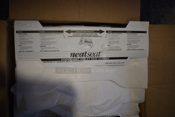 5 Boxes of BRAND NEW! NeatSeat Toilet Seat Covers. 5 Times Your Bid! - Image 2 of 3