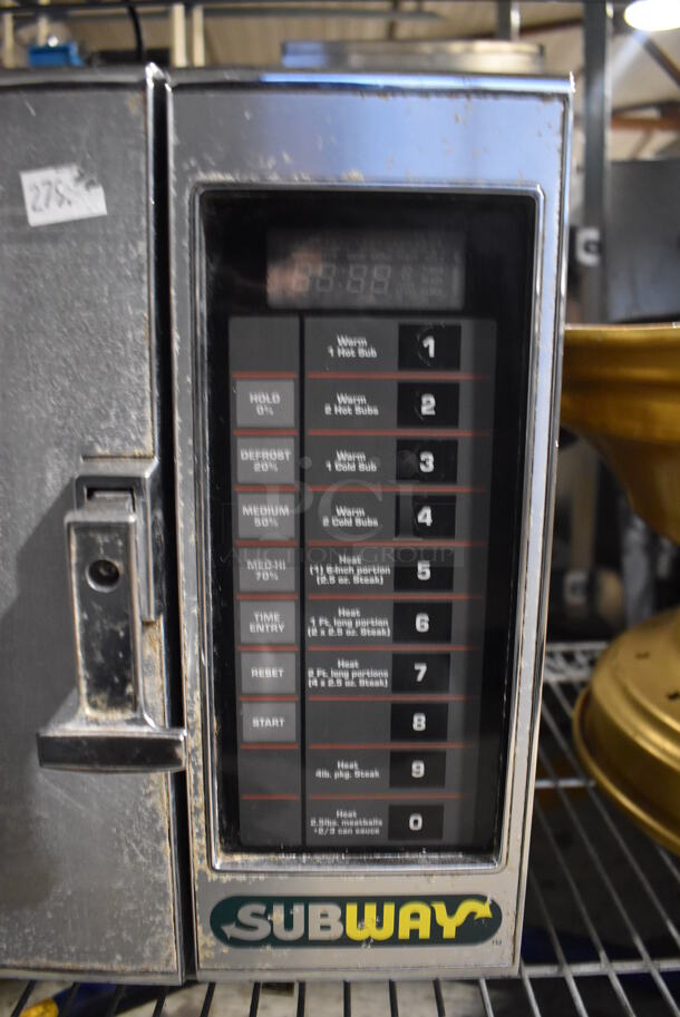 Amana RFS96W2 Metal Commercial Countertop Microwave Oven. 21.5x19x15 - Image 3 of 5