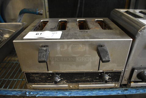 Hobart Model ET-2775 Stainless Steel Commercial Countertop 4 Slot Toaster. 208 Volts, 1 Phase. 12.5x9.5x7.5