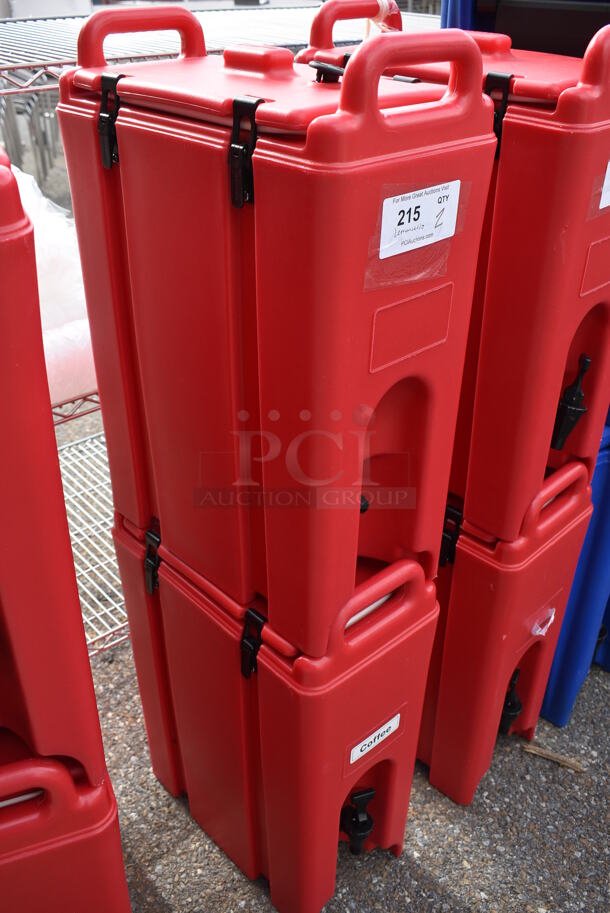 2 Cambro 500LCD Red Poly Insulated Beverage Holder Dispensers. 9x16.5x24. 2 Times Your Bid! - Image 2 of 12