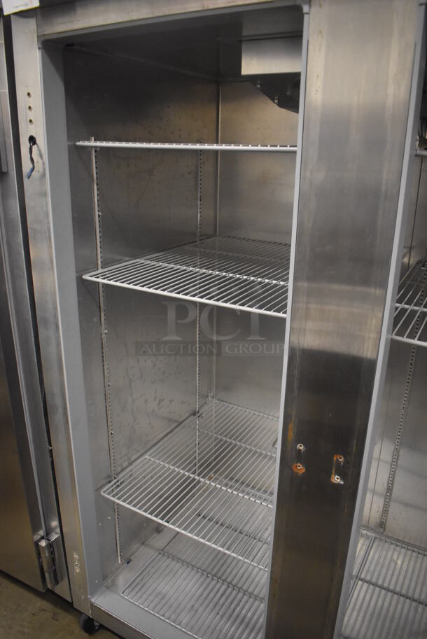 Continental 2FE ENERGY STAR Stainless Steel Commercial 2 Door Reach In Freezer on Commercial Casters. Missing Doors. 115 Volts, 1 Phase. 57x34x82. Tested and Does Not Power On - Image 3 of 6