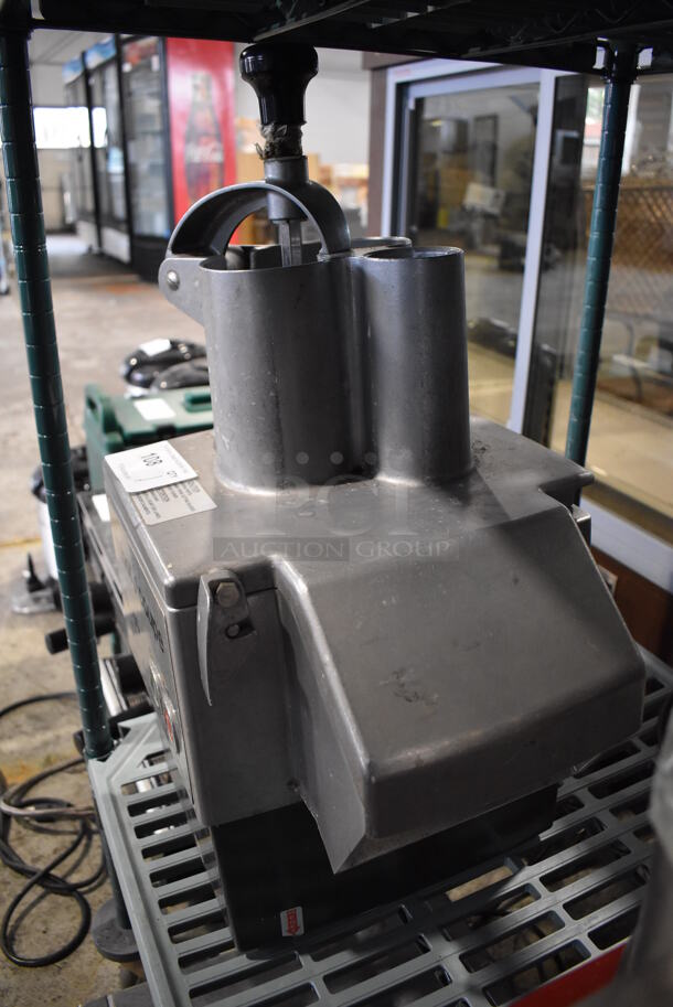 Robot Coupe CL50 Series E Metal Commercial Countertop Food Processor w/ Continuous Feed Head and Slicing Blade. 120 Volts, 1 Phase. 14x12x24. Tested and Working! - Image 3 of 11