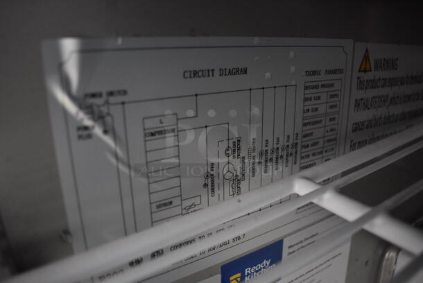 BRAND NEW SCRATCH AND DENT! Avantco 178APT71MHC Stainless Steel Commercial Sandwich Salad Prep Table Bain Marie Mega Top on Commercial Casters. 115 Volts,  Phase. 71x36x47. Tested and Working! - Image 10 of 11
