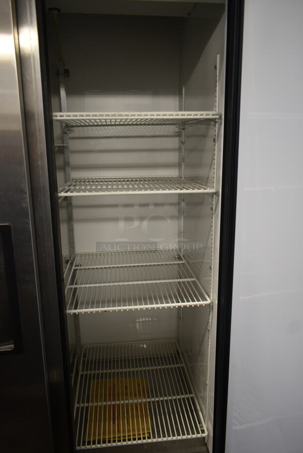 True T-35 Stainless Steel Commercial Double Door Reach In Cooler w/ Poly Coated Racks on Commercial Casters. 115 Volts, 1 Phase. Tested and Powers On But Does Not Get Cold - Image 7 of 7