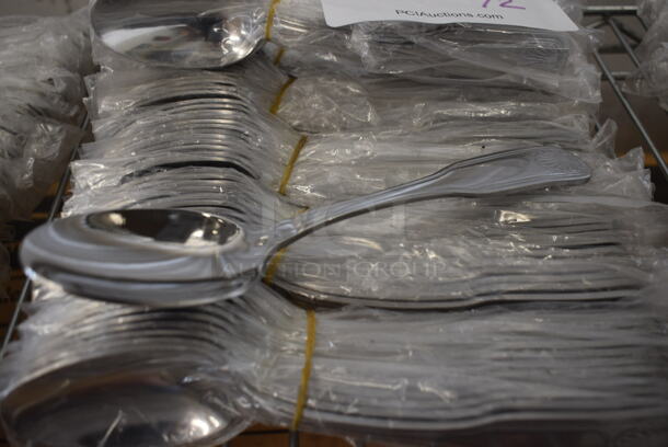 72 BRAND NEW! Stainless Steel Spoons. 7.5". 72 Times Your Bid! - Image 3 of 3