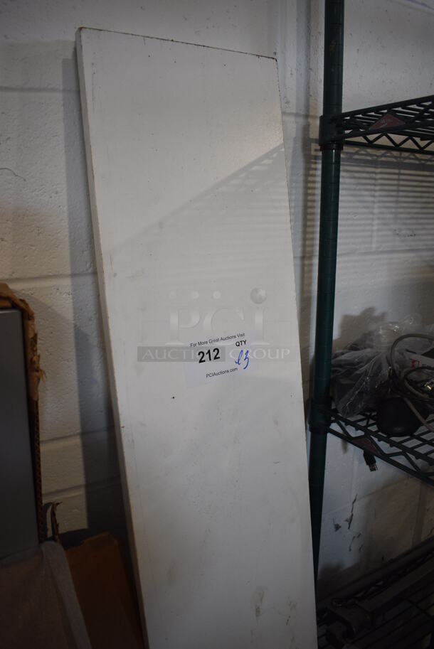ALL ONE MONEY! Lot of 3 White Planks! 72x10x1 - Image 2 of 3
