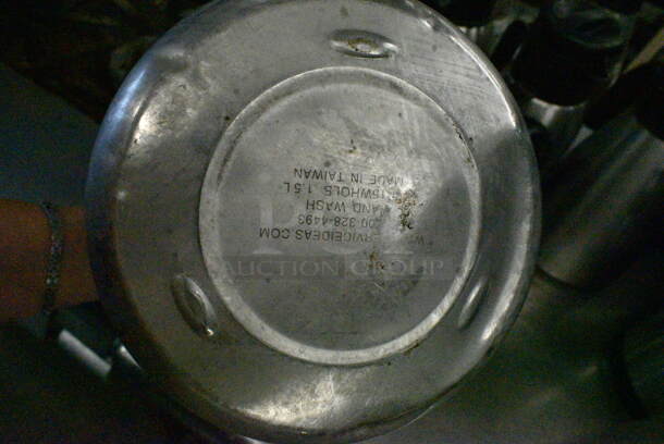 12 Stainless Steel Cream Pitchers. Including 8x6x10. 12 Times Your Bid!  - Image 9 of 10