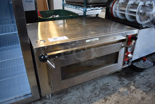 Avantco 177DPO18S Stainless Steel Commercial Countertop Electric Powered Single Deck Pizza Oven. 120 Volts, 1 Phase. 28x24x16.5 - Image 3 of 6