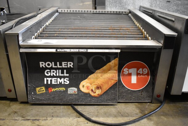 2018 Star 45STBDE Stainless Steel Commercial Countertop Hot Dog Roller w/ Bun Drawer. 120 Volts, 1 Phase. 24x29x12.5. Tested and Working!
