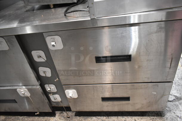Stainless Steel Commercial 4 Drawer Cooler. Tested and Powers On But Does Not Get Cold - Image 3 of 10