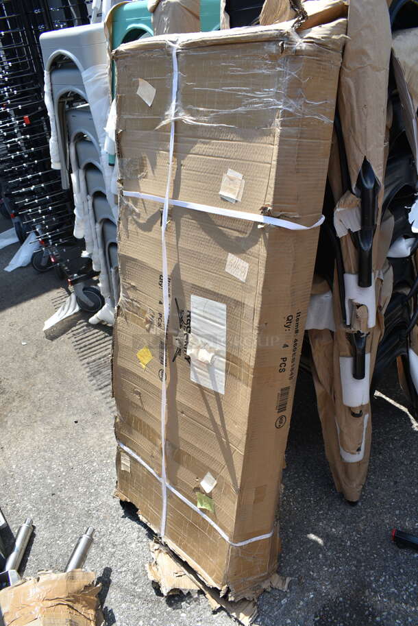 Box of 4 BRAND NEW SCRATCH AND DENT! Regency 460EB1848 18" x 48" NSF Black Epoxy Wire Shelf - Image 2 of 3