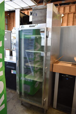 Traulsen Stainless Steel Commercial Single Door Reach In Cooler Merchandiser. Tested and Working!