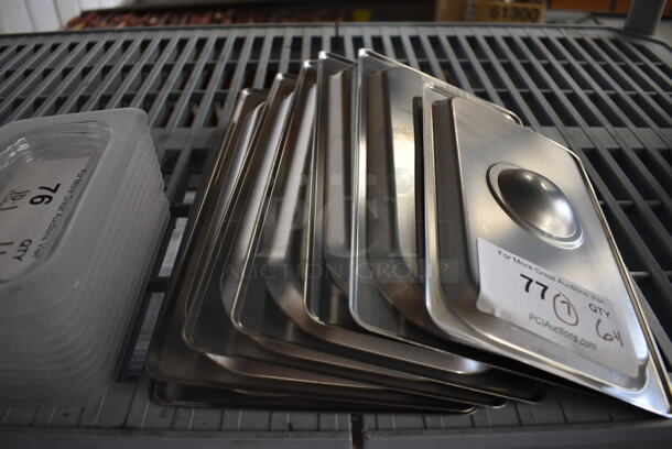 7 Stainless Steel Drop In Bin Lids; 6 1/3 Size, 1 1/4 Size. 7 Times Your Bid! - Image 3 of 3