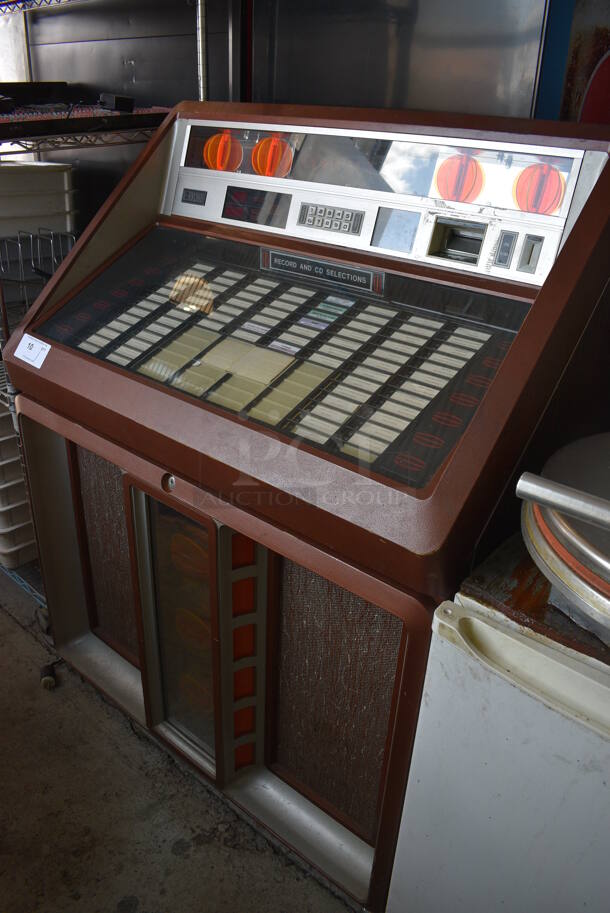 AMI Metal Commercial Floor Style Jukebox. 41x27x54. Tested and Powers On - Cannot Test Without Key - Image 3 of 7