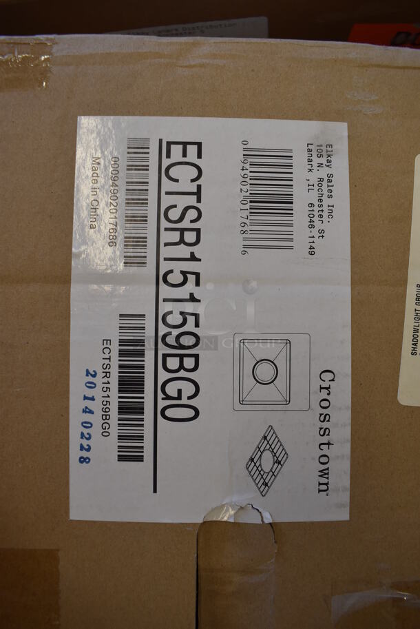 BRAND NEW SCRATCH AND DENT! Elkay Crosstown 15" Single Basin Stainless Steel Kitchen Sink for Drop In. Stock Picture Used For Gallery Picture. - Image 5 of 5