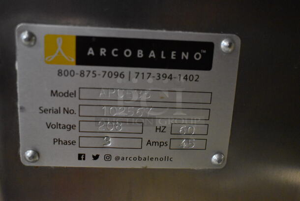 Arcobaleno APCE35 Commercial Stainless Steel Electric Pasta Cooker With 3 Stainless Steel Strainer Baskets on Galvanized Legs. 208V, 3 Phase. - Image 6 of 6