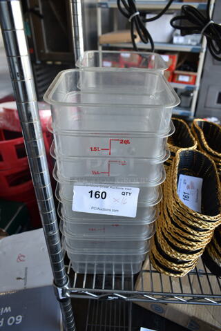 ALL ONE MONEY! Lot of 16 Clear Poly Containers