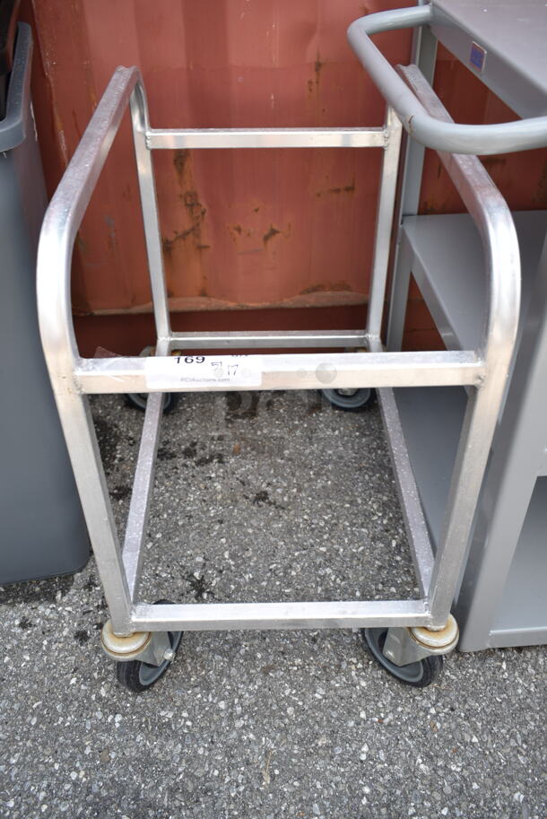Winholt AL-L-1-WM Metal Pan Transport Rack on Commercial Casters. - Item #1112815
