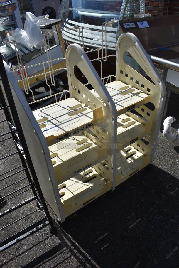 White Shelving Unit on Casters. 34x20x43 - Image 2 of 5