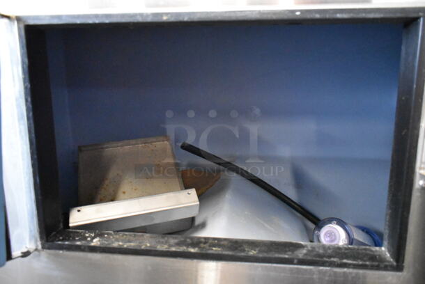 Howe Stainless Steel Commercial Ice Head on CP1500 Stainless Steel Ice Bin w/ 2 Black Poly Portable Ice Bins. 120 Volts, 1 Phase - Image 6 of 12