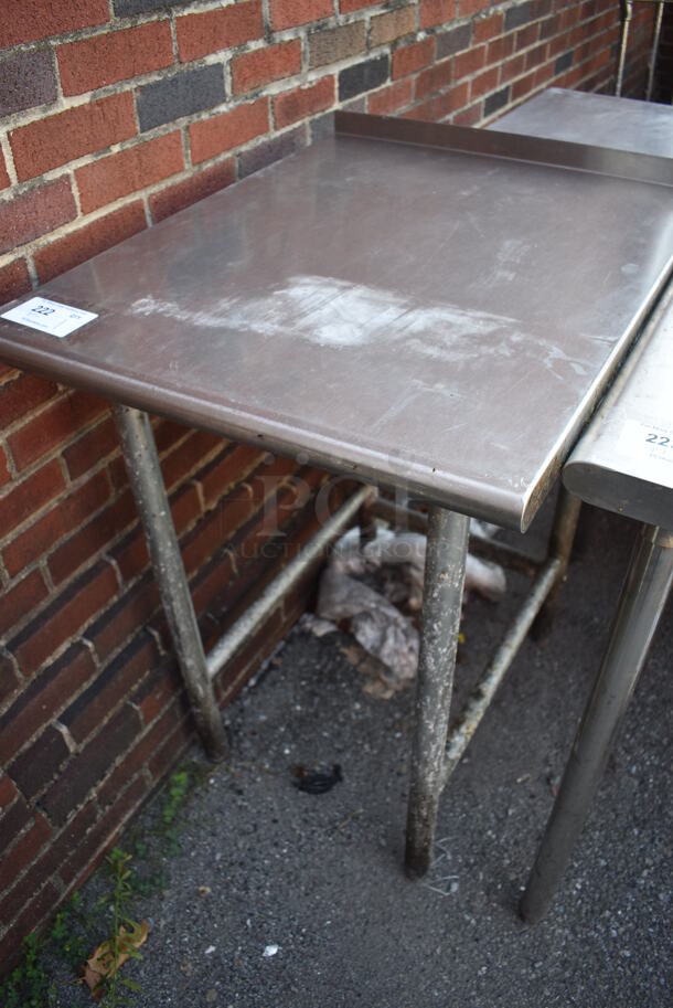 Stainless Steel Table w/ Back Splash. 24x30x37 - Image 2 of 4
