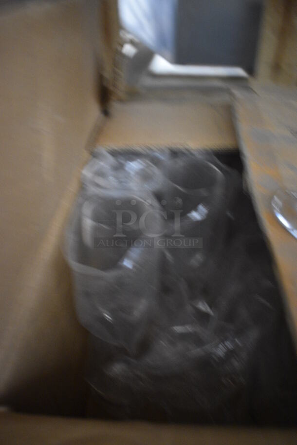 ALL ONE MONEY! Lot of 15 Clear Poly Wine Glasses! 2.5x2.5x8 - Image 2 of 3