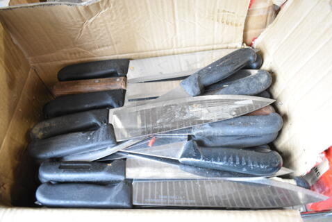60 SHARPENED Stainless Steel Knives Including Chef Knives. 60 Times Your Bid! 
