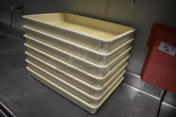 7 White Poly Dough Bins. 18x26x3. 7 Times Your Bid! (kitchen) - Image 2 of 3