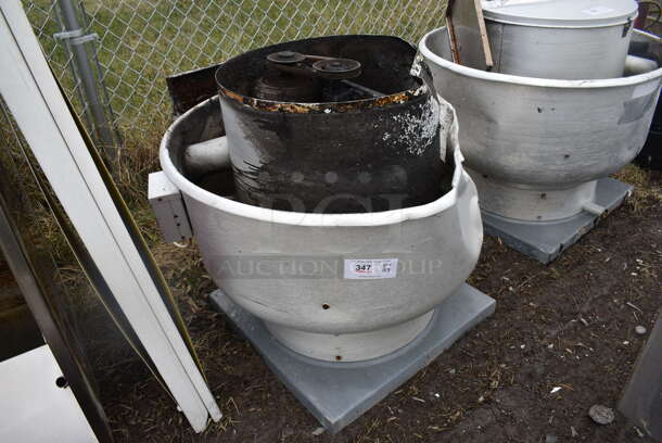 Metal Commercial Mushroom Rooftop Exhaust Fan. 36x36x32 - Image 3 of 4