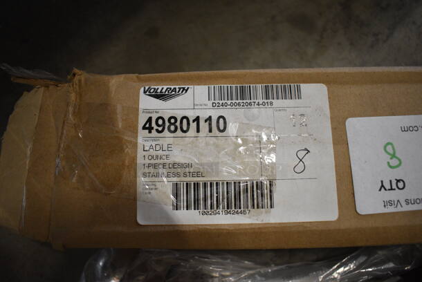 8 BRAND NEW IN BOX! Vollrath Stainless Steel 1 oz Ladles. 11". 8 Times Your Bid! - Image 4 of 4