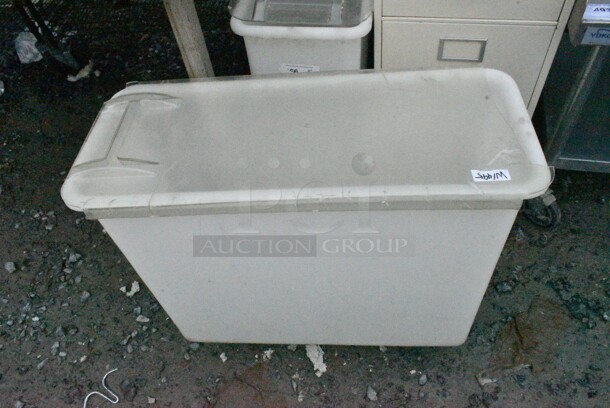 2 White Poly Ingredient Bin on Commercial Casters. 2 Times Your Bid! - Image 2 of 11