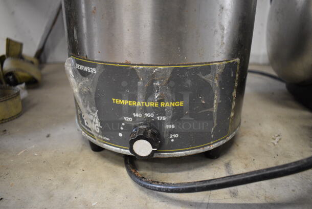 Carnival King Model 382RWS35 Stainless Steel Commercial Countertop Server w/ Pump Lid. 120 Volts, 1 Phase. 7.5x15x15. Tested and Working! - Image 3 of 5