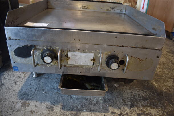 Star 624 T Stainless Steel Commercial Countertop Gas Powered Flat Top Griddle. 20,000 BTU. - Image 4 of 9