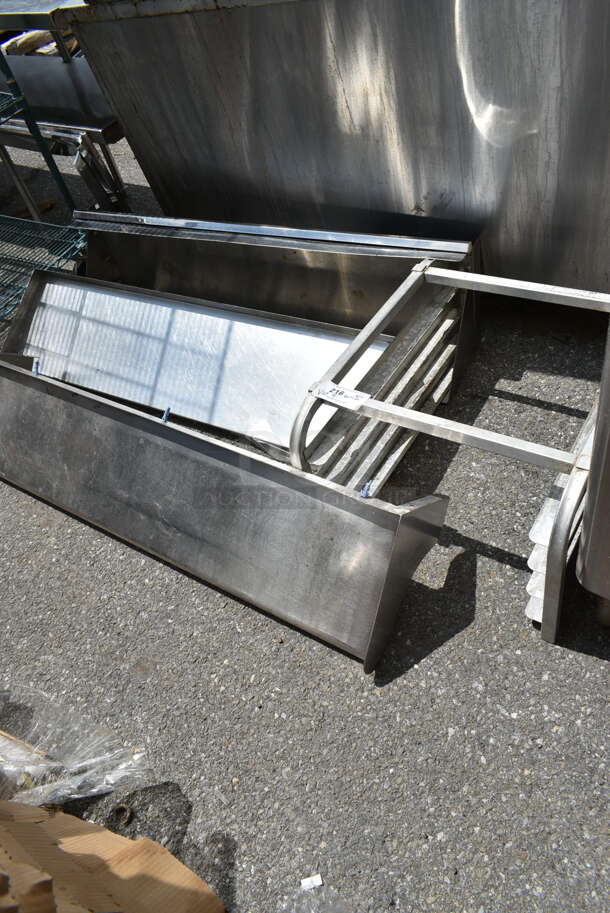 4 Items; Metal Pan Rack and 3 Metal Wall Mount Shelves. Includes 51.5x10.5x10, 23x20.5x15. 4 Times Your Bid! - Image 1 of 5