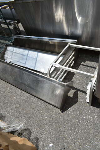 4 Items; Metal Pan Rack and 3 Metal Wall Mount Shelves. Includes 51.5x10.5x10, 23x20.5x15. 4 Times Your Bid!