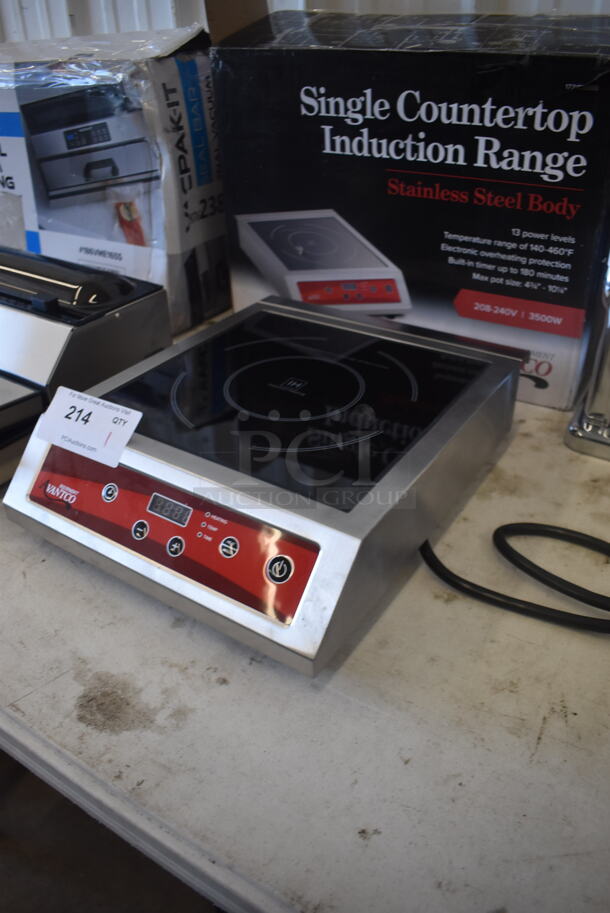 BRAND NEW SCRATCH AND DENT! Avantco 177IC3500 Single Countertop Induction Range. 208-240V. Tested and Working! - Image 3 of 5