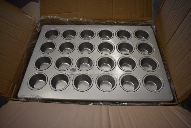 6 BRAND NEW IN BOX! Focus Metal 24 Cup Muffin Baking Pans. 18x13x2. 6 Times Your Bid! - Image 3 of 4
