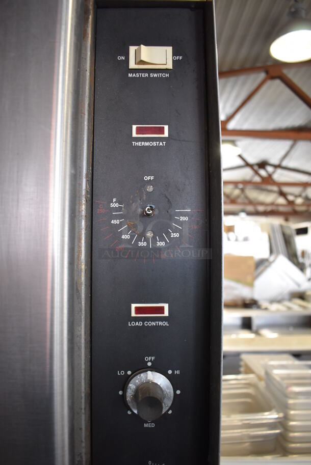 2 Vulcan Snorkel Stainless Steel Commercial Gas Powered Full Size Convection Oven w/ View Through Doors, Metal Oven Racks and Thermostatic Controls. Missing Door Handles. 40x36x79. 2 Times Your Bid! - Image 5 of 9