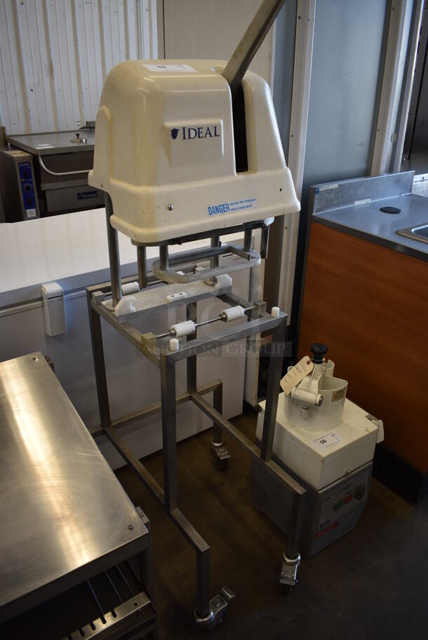 Lumar Ideal MTM5 TR Metal Commercial Floor Style Meat Tenderizer on Commercial Casters. 23x23x70 - Image 1 of 8