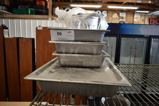 ALL ONE MONEY! Lot ofVarious Stainless Steel Drop In Bins - Image 1 of 4
