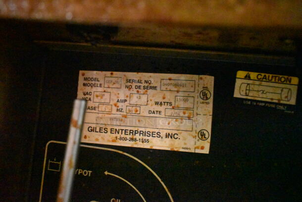 Giles GEF-560 Stainless Steel Commercial Floor Style Electric Powered Fryer. Door Does Not Stay Closed. 208 Volts, 3 Phase.  - Image 5 of 5