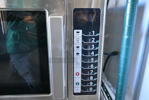 2022 Amana RCS10TS Stainless Steel Commercial Countertop Microwave Oven. 120 Volts, 1 Phase.  - Image 3 of 5