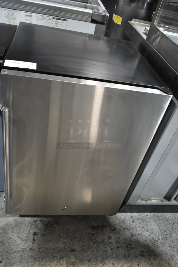 Summit Stainless Steel Single Door Mini Cooler. Tested and Working! - Image 1 of 8