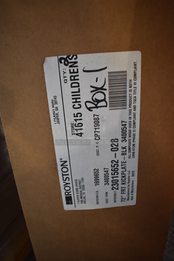 2 Boxes of BRAND NEW! Royston 23015652-028 72" Kickplates. 2 Times Your Bid! - Image 3 of 3