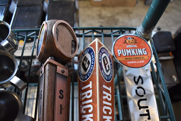 3 Various Beer Tap Handles; Sierra, Evil Genius Trick or Treat and Pumking. 11.5", 13", 14". 3 Times Your Bid! - Image 3 of 4
