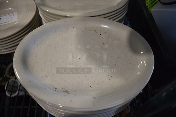 25 White Ceramic Oval Plates. 11.5x9x1. 25 Times Your Bid! - Image 3 of 4