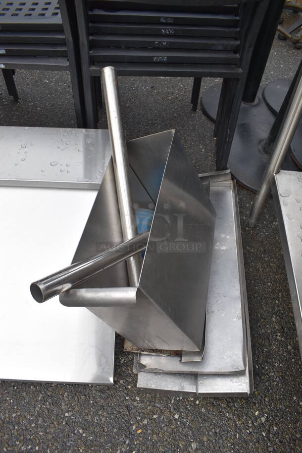 ALL ONE MONEY! Lot of Sandwich Salad Board Lids and Various Metal Pieces. Includes 70x25x11 - Image 3 of 4