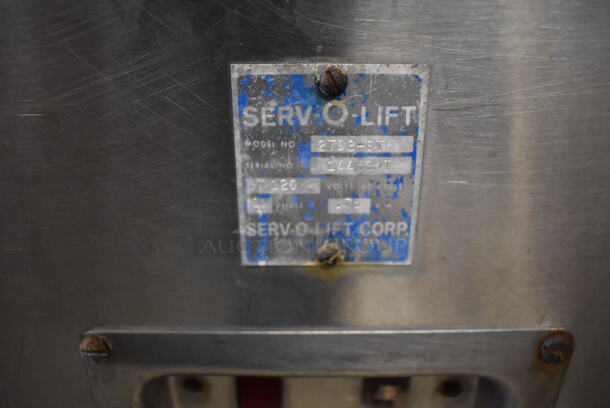 Servolift Eastern 2TD3-STH Stainless Steel Commercial Floor Style Portable 2 Well Plate Return on Commercial Casters. 120/208-240 Volts, 1 Phase. 15x28x40.5 - Image 6 of 6